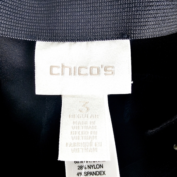 Chico's #570166545 The Refined Lindy Side Zip Pant in Black NWT - Picture 4 of 14
